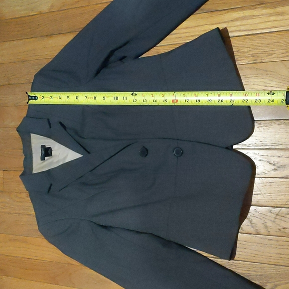 Ann Taylor, brown with tan undertones blazer, 10P - Picture 3 of 7